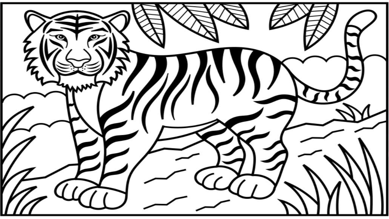 Easy Cute Tiger Drawing For Kids | Drawing For Kids Tutorial